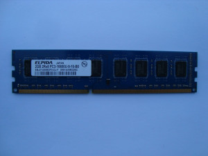 Памет за компютър DDR3 2GB 1333Mhz PC3-10600U Elpida (втора употреба)